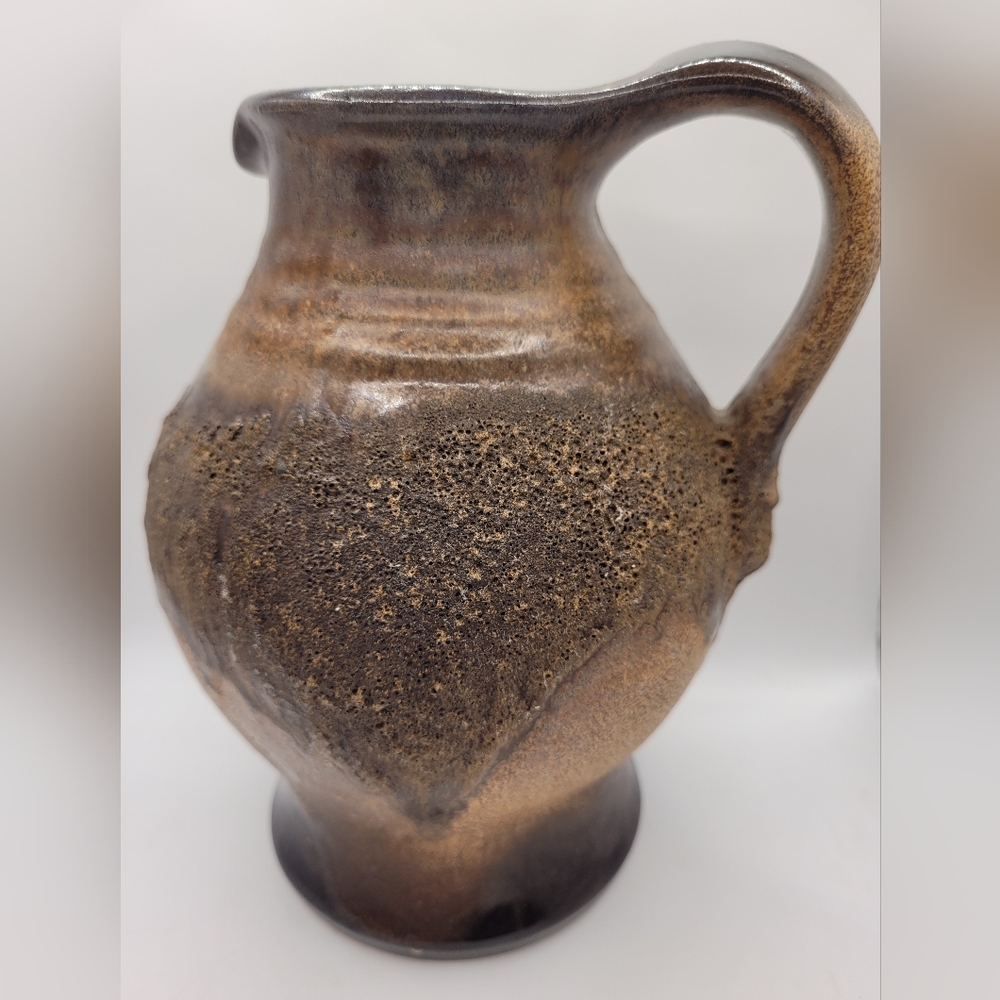 Rustic Brown Ceramic Vase - Picture 3 of 5